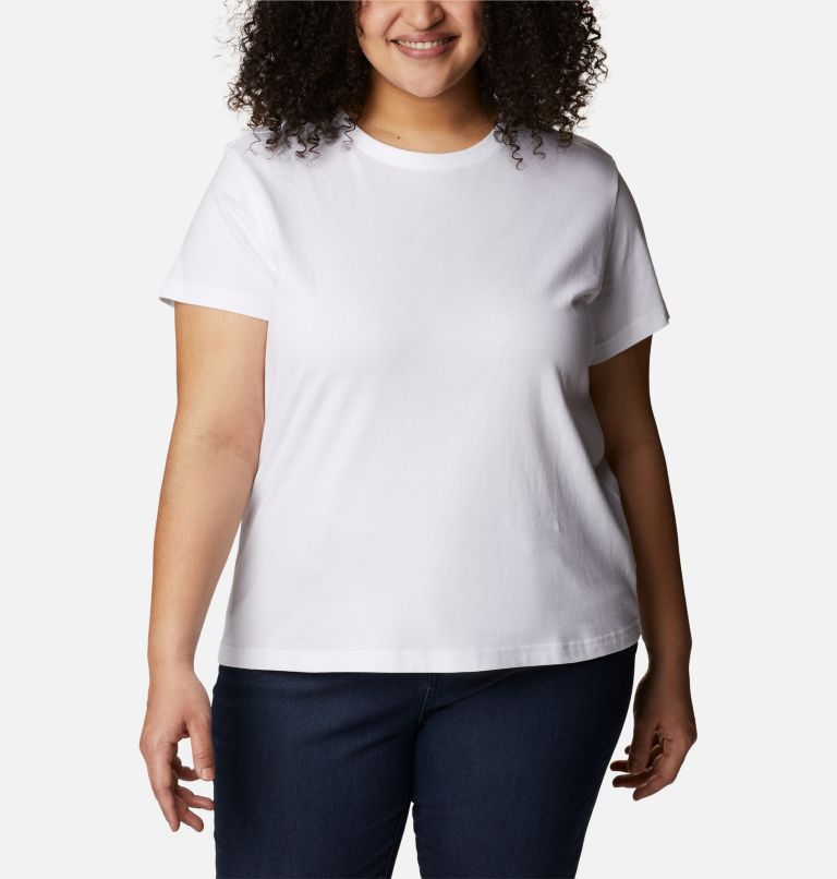 Women's Sapphire Point Short Sleeve Shirt - Plus Size, Color: White, image 1