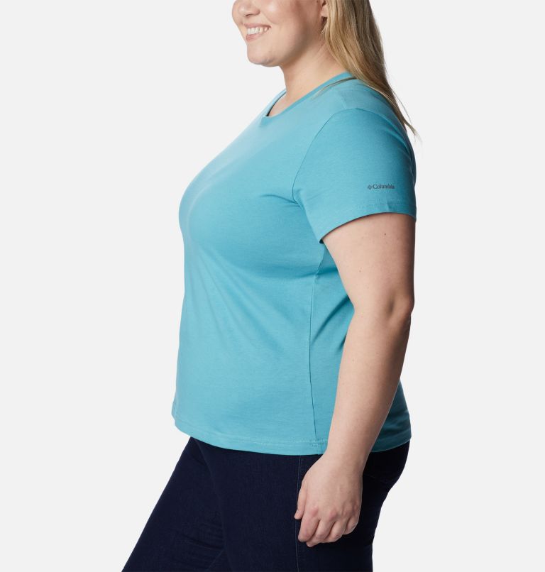 Thumbnail: Women's Sapphire Point Short Sleeve Shirt - Plus Size, Color: Sea Wave, image 3
