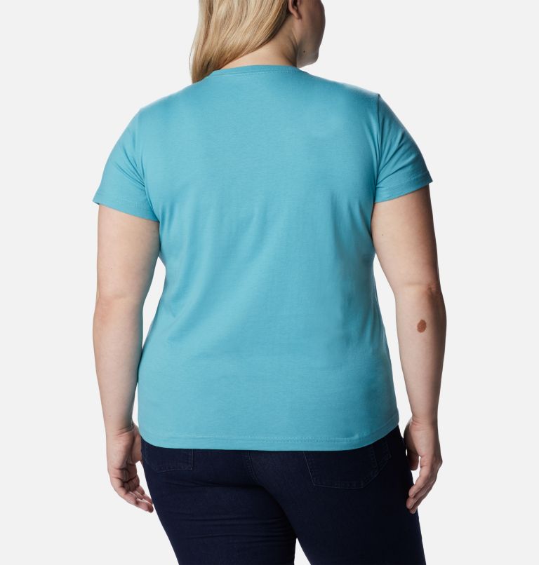 Thumbnail: Women's Sapphire Point Short Sleeve Shirt - Plus Size, Color: Sea Wave, image 2