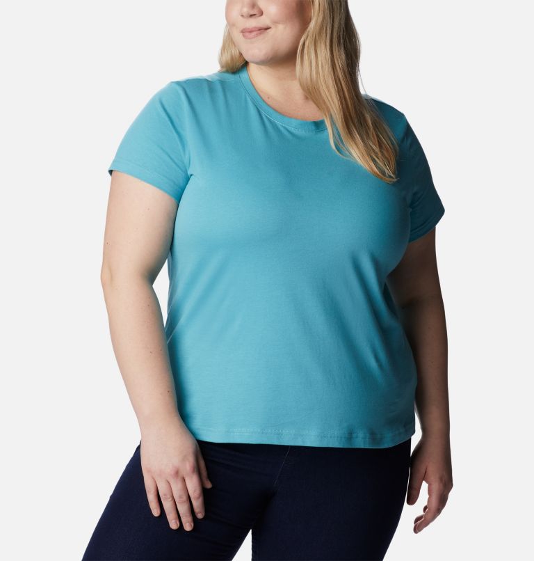 Women's Sapphire Point Short Sleeve Shirt - Plus Size, Color: Sea Wave