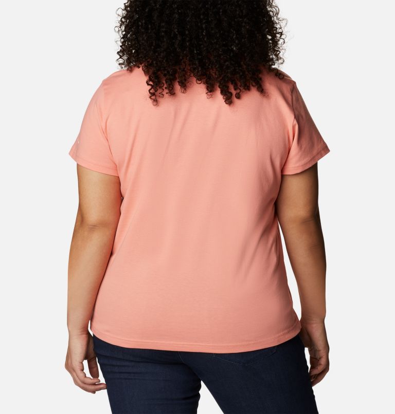 Women's Sapphire Point Short Sleeve Shirt - Plus Size, Color: Coral Reef