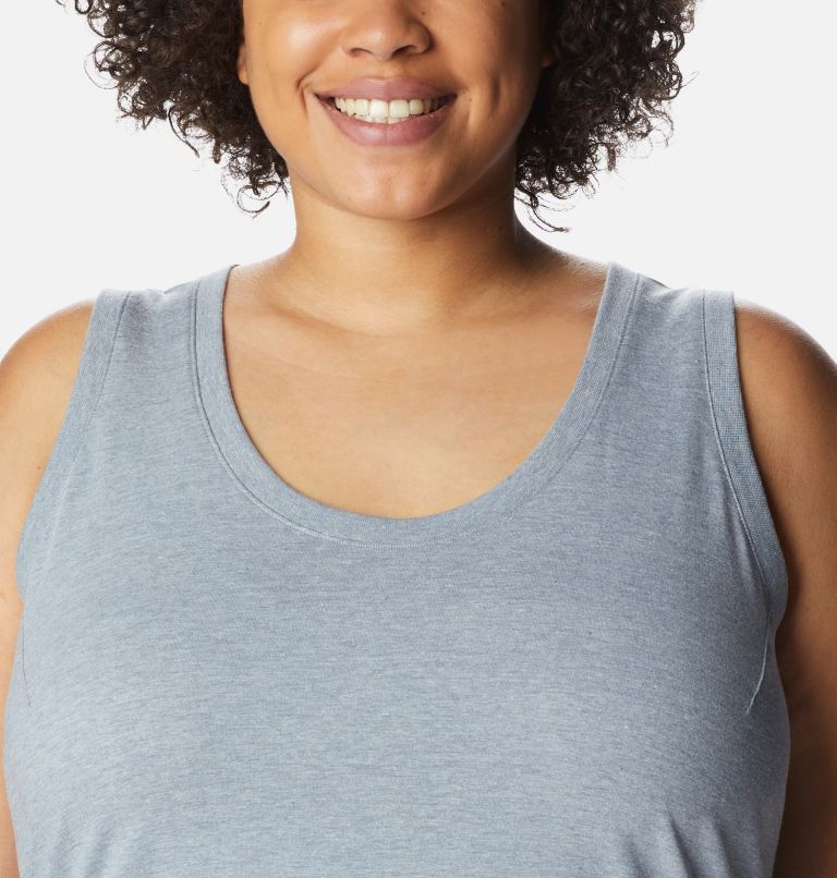 Women's Sapphire Point Tank - Plus Size, Color: Tradewinds Grey Heather, image 4