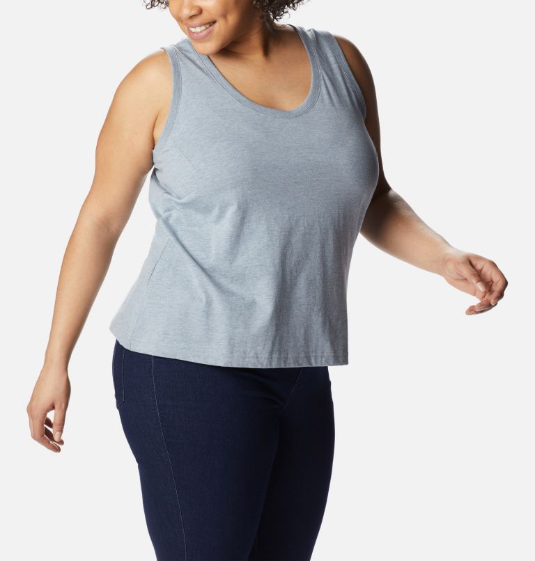 Women's Sapphire Point Tank - Plus Size, Color: Tradewinds Grey Heather, image 5