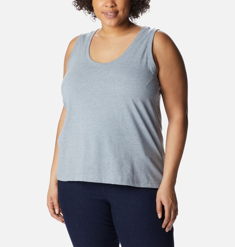 Women's Sapphire Point Tank - Plus Size, Color: Tradewinds Grey Heather, image 1
