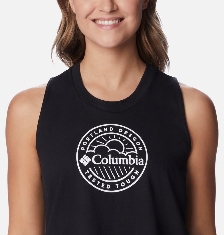 Débardeur North Cascades pour Femme - Grandes tailles, Color: Black, PDX Tested Tough Graphic, image 4