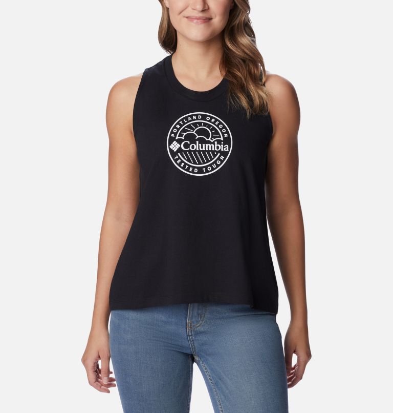 Débardeur North Cascades pour Femme - Grandes tailles, Color: Black, PDX Tested Tough Graphic, image 1