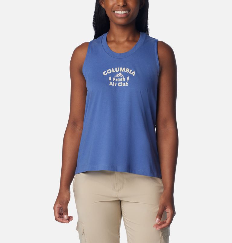 Women's North Cascades Tank, Color: Eve, Outdoors Club Two, image 1