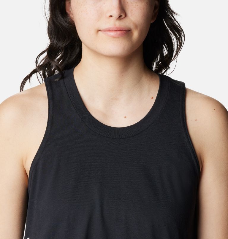 Camiseta de tirantes casual estampada North Cascades para mujer, Color: Black, Gem Columbia Graphic, image 4