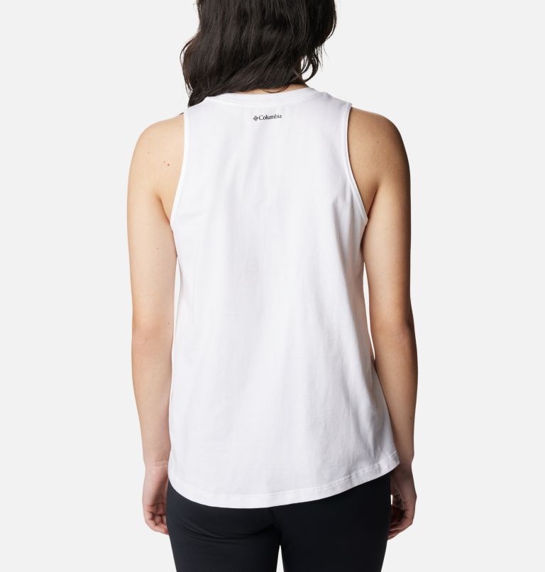 Thumbnail: Women’s North Cascades Casual Graphic Tank Top, Color: White, Gem Columbia Graphic, image 2
