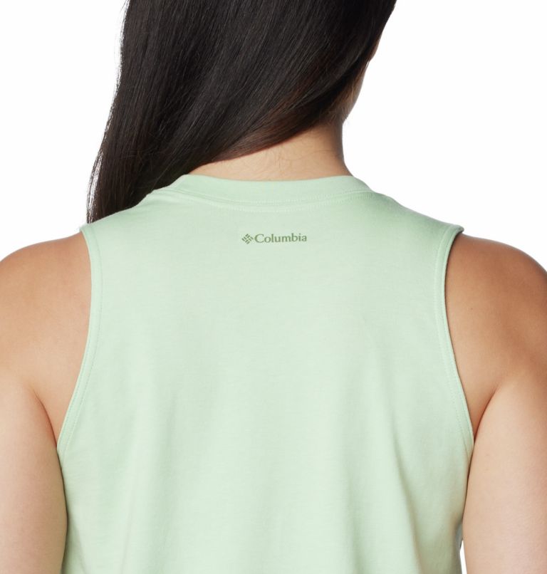 Women’s North Cascades Casual Graphic Tank Top, Color: Sage Leaf, Elevated High Two, image 5