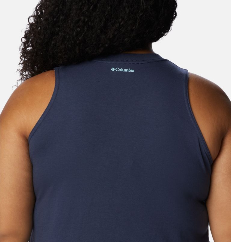 Women's North Cascades Tank - Plus Size, Color: Nocturnal, CSC Stacked Gradient Graphic, image 5