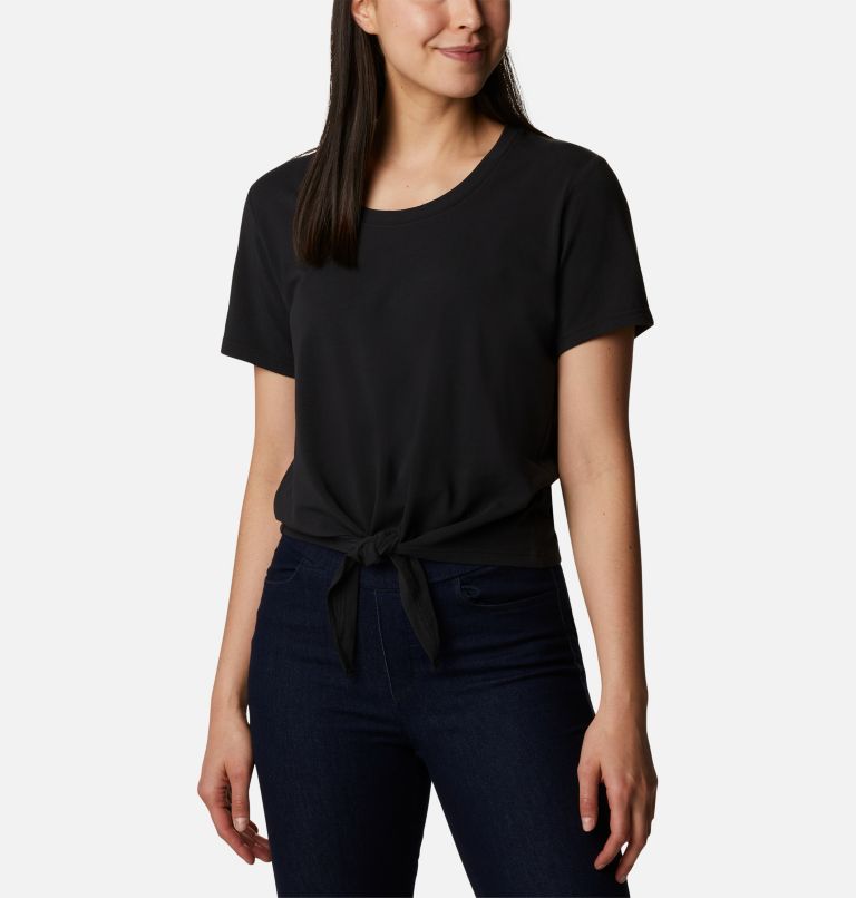 Women's Columbia Trek Short Sleeve Shirt, Color: Black