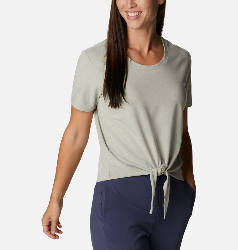 Women's Columbia Trek Short Sleeve Shirt, Color: Safari Heather, image 5