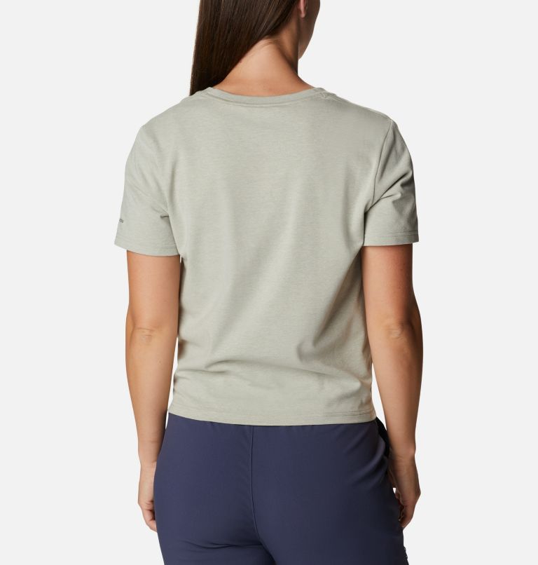 Women's Columbia Trek Short Sleeve Shirt, Color: Safari Heather, image 2