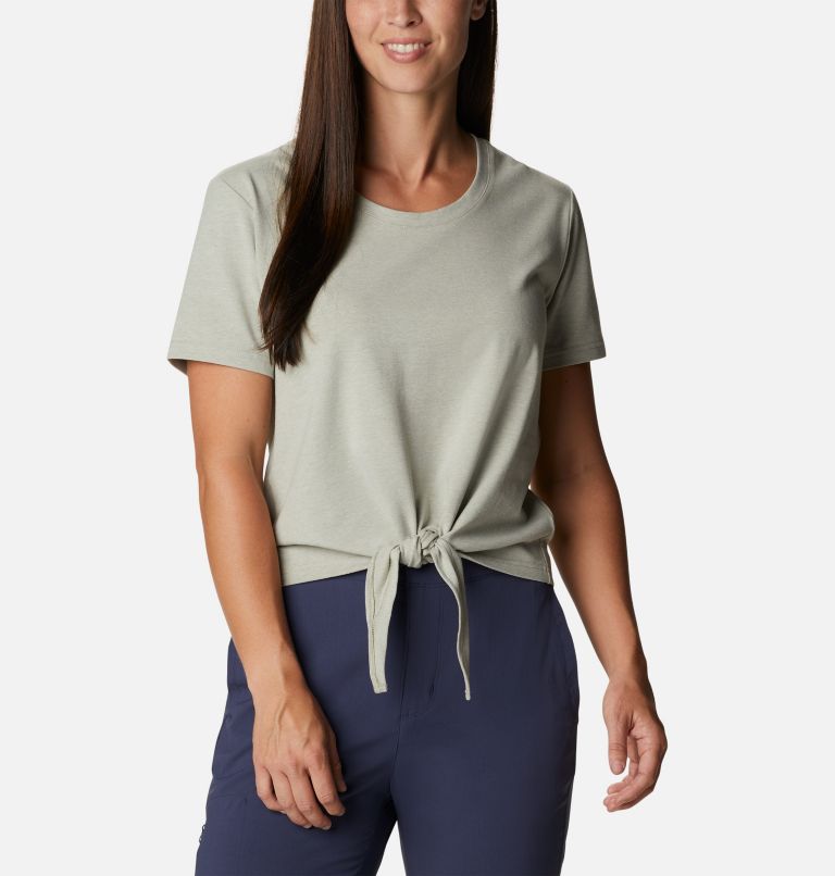 Women's Columbia Trek Short Sleeve Shirt, Color: Safari Heather, image 1