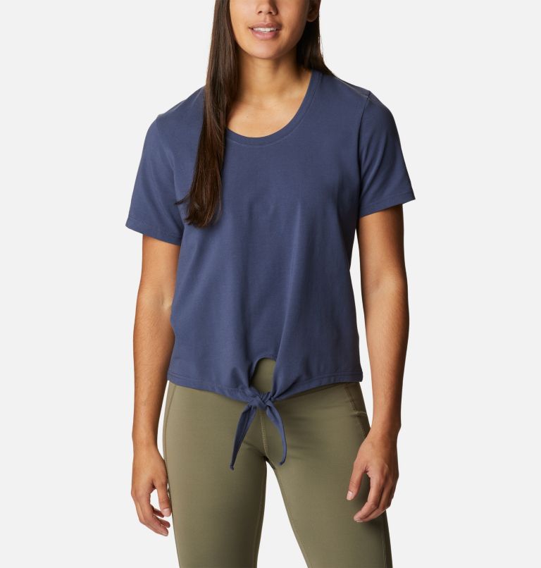 Women's Columbia Trek Short Sleeve Shirt, Color: Nocturnal, image 1