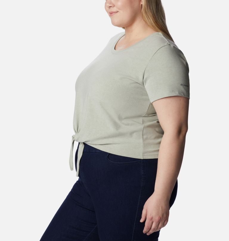 Women's Columbia Trek Short Sleeve Shirt - Plus Size, Color: Safari Heather, image 3