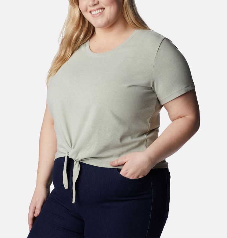 Women's Columbia Trek Short Sleeve Shirt - Plus Size, Color: Safari Heather, image 5