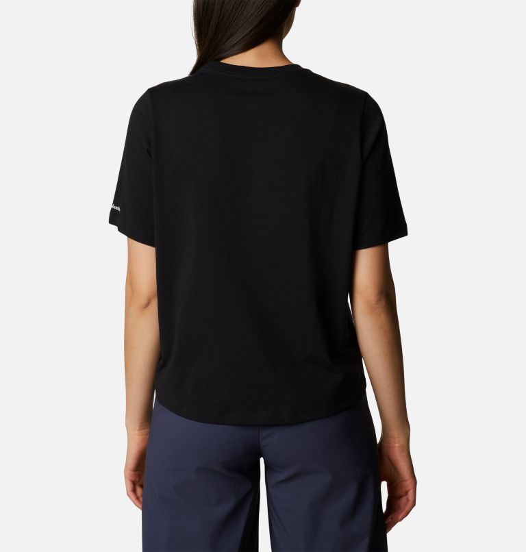 Women's North Cascades Relaxed T-Shirt, Color: Black, Gem Columbia, image 2