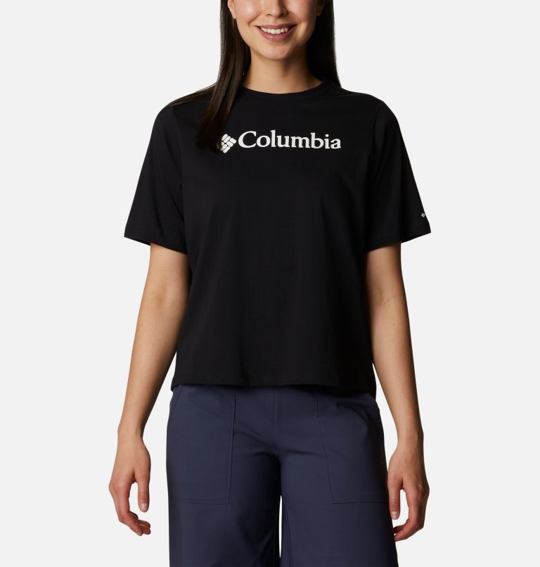 Women's North Cascades Relaxed T-Shirt, Color: Black, Gem Columbia, image 1