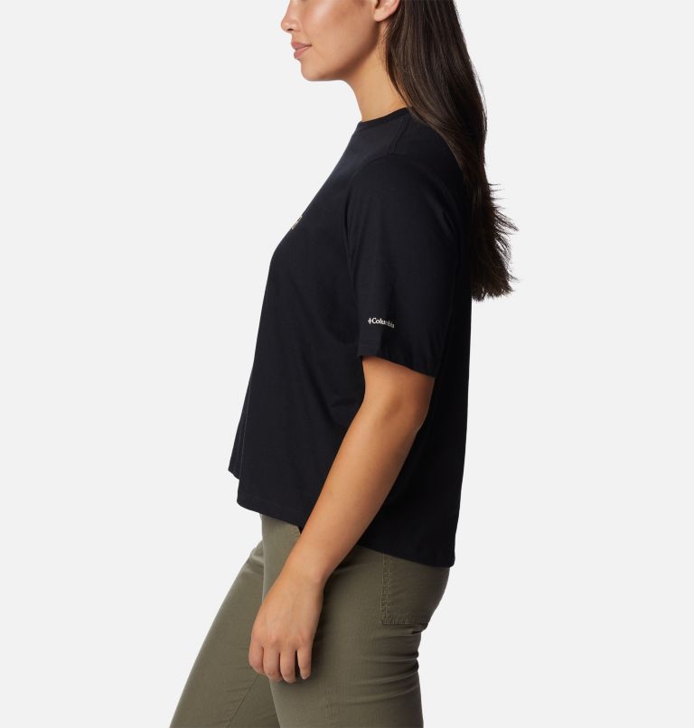 Women's North Cascades Relaxed T-Shirt, Color: Black, Centered Multi Gem, image 3