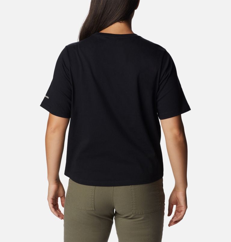 Thumbnail: Women's North Cascades Relaxed T-Shirt, Color: Black, Centered Multi Gem, image 2