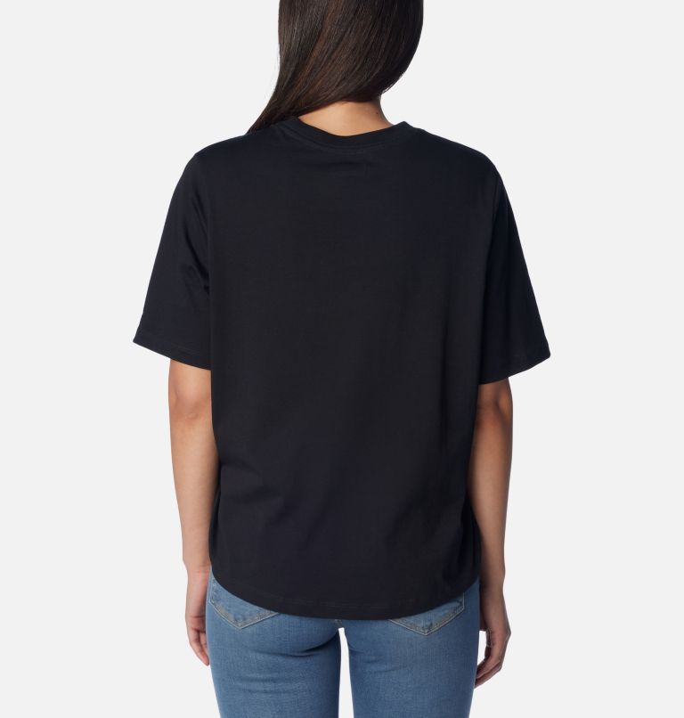 Thumbnail: Women's North Cascades Relaxed T-Shirt, Color: Black, College Life, image 2