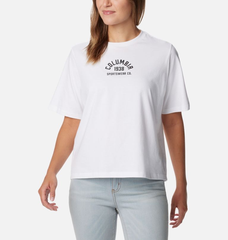 Women's North Cascades Relaxed T-Shirt, Color: White, College Life, image 1