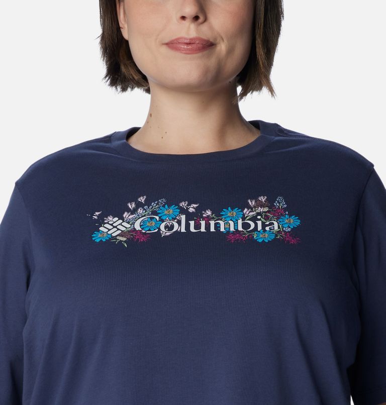 T-shirt décontracté North Cascades pour Femme - Grandes tailles, Color: Nocturnal, Branded Bouquet, image 4