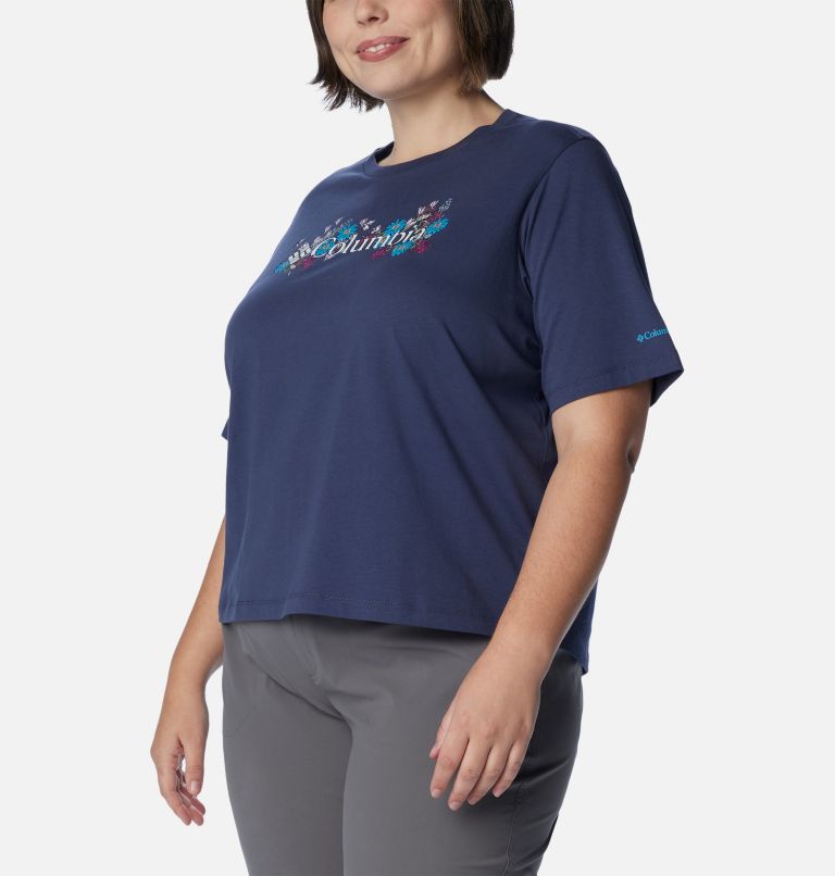 T-shirt décontracté North Cascades pour Femme - Grandes tailles, Color: Nocturnal, Branded Bouquet, image 5