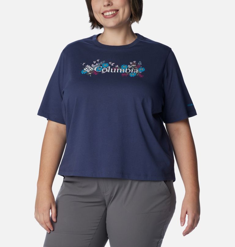 T-shirt décontracté North Cascades pour Femme - Grandes tailles, Color: Nocturnal, Branded Bouquet, image 1