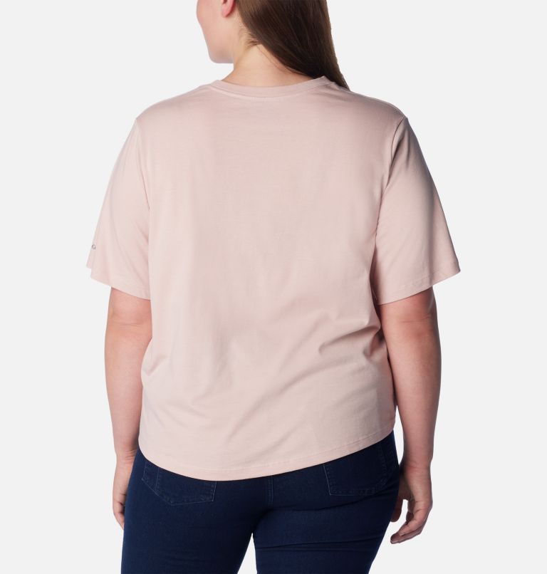 Thumbnail: Women's North Cascades Relaxed T-Shirt - Plus Size, Color: Dusty Pink, College Life, image 2