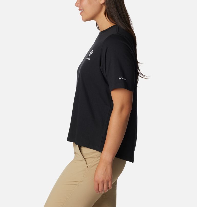 North Cascades Relaxed Tee, Color: Black, Framed Halftone Logo Graphic, image 3