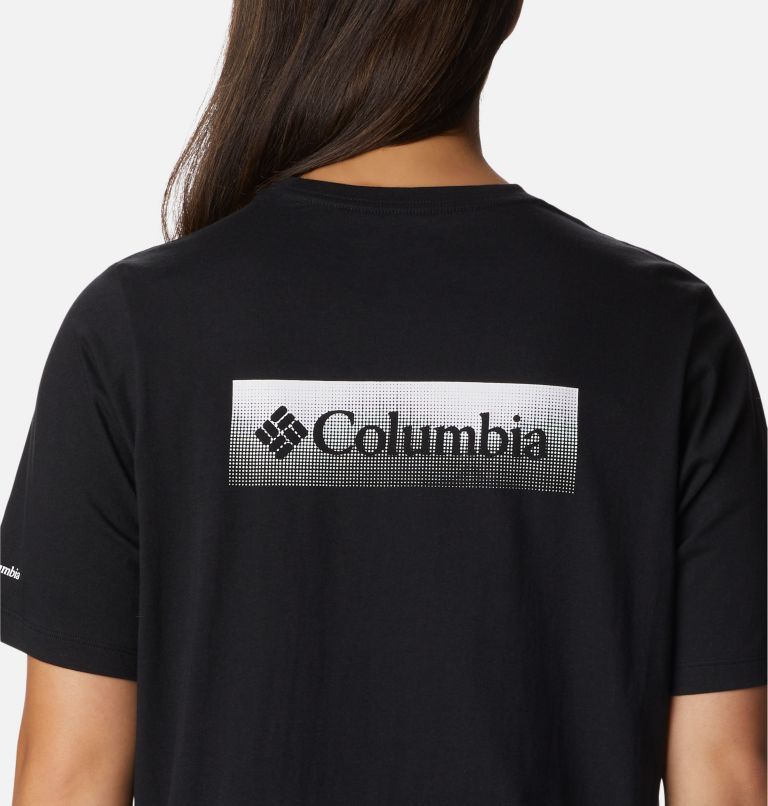 Thumbnail: North Cascades Relaxed T-Shirt für Frauen, Color: Black, Framed Halftone Logo Graphic, image 5