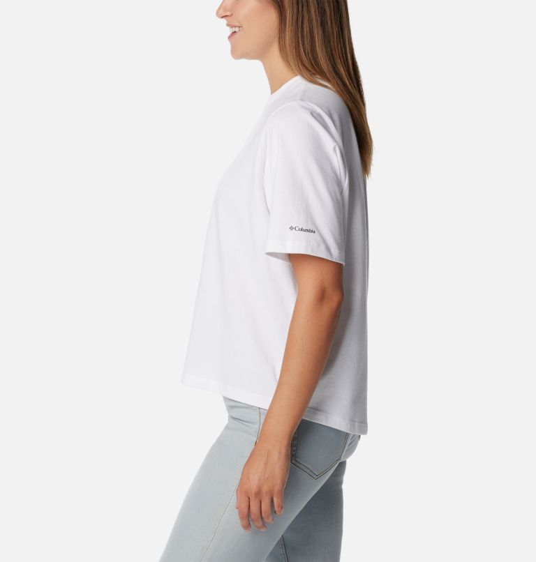 Women's North Cascades Relaxed T-Shirt, Color: White, College Life, image 3
