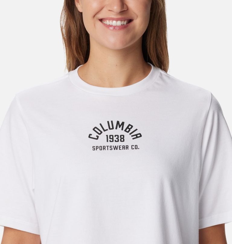 Women's North Cascades Relaxed T-Shirt, Color: White, College Life, image 4