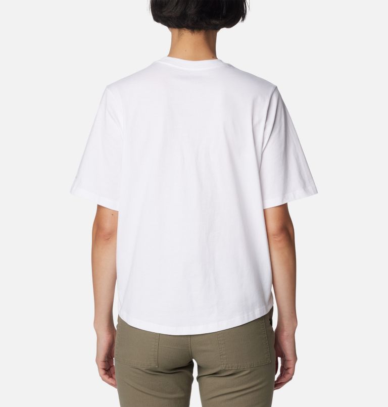 Women's North Cascades Relaxed T-Shirt, Color: White, Branded Bouquet, image 2