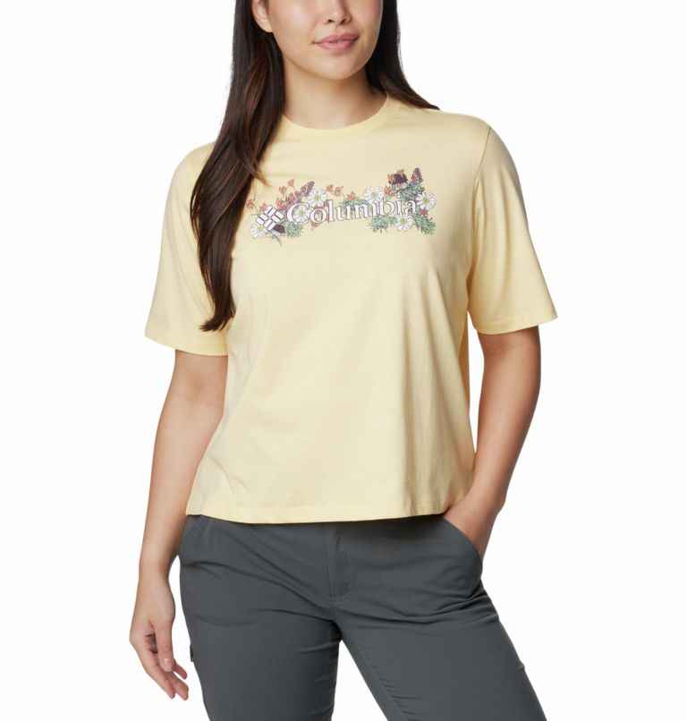 Women's North Cascades Relaxed T-Shirt, Color: Sunkissed, Branded Bouquet, image 5