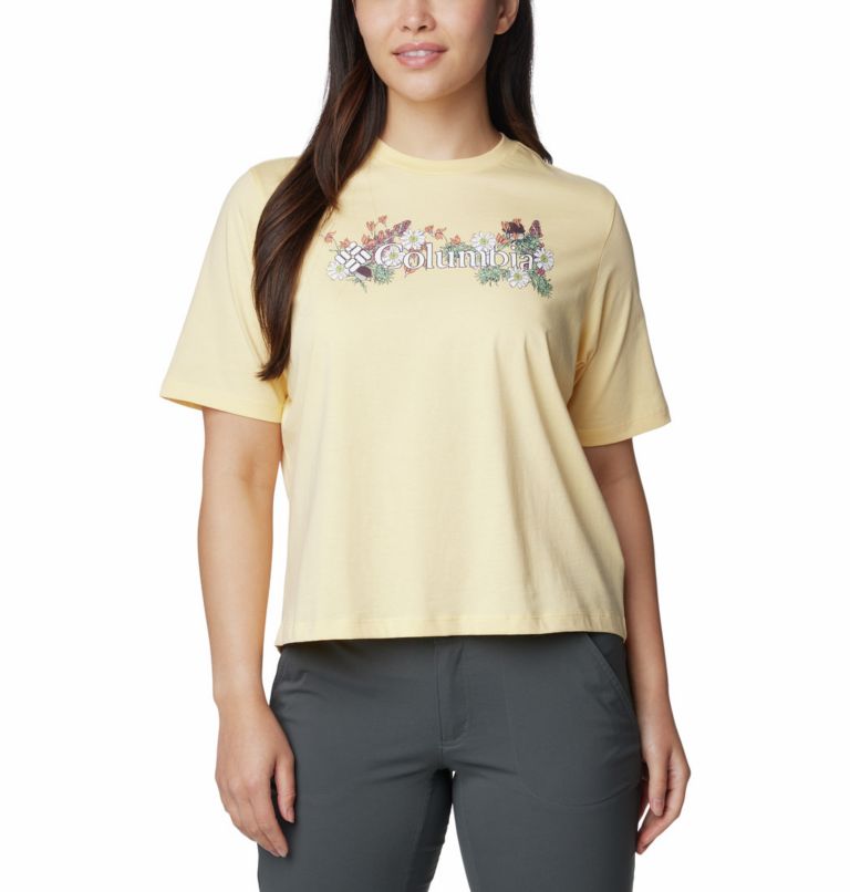 Women's North Cascades Relaxed T-Shirt, Color: Sunkissed, Branded Bouquet, image 1