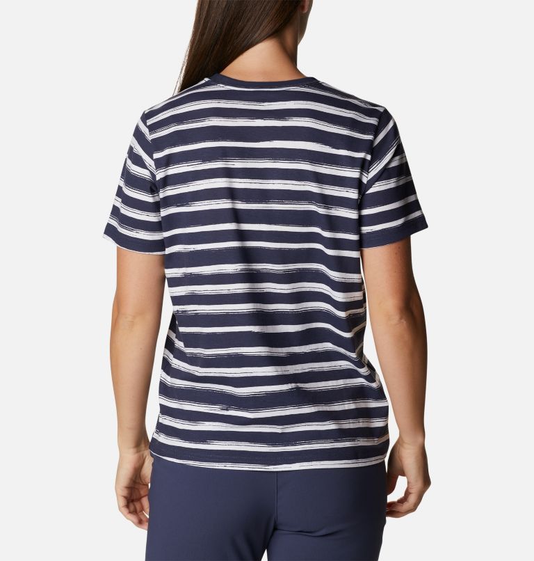 Women's North Cascades Printed T-Shirt, Color: White Brush Stripe