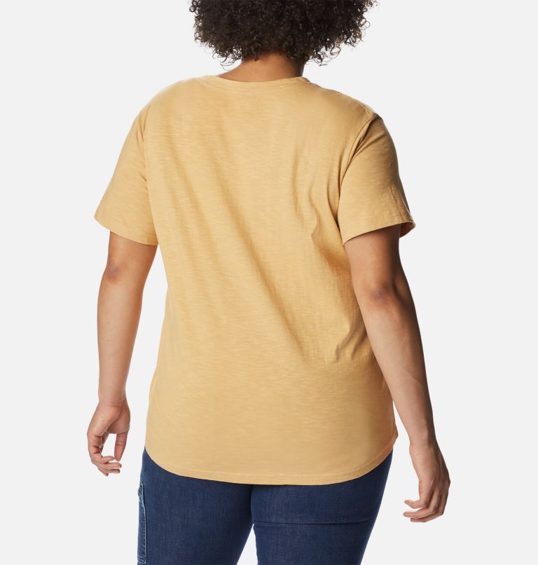 Women's Break it Down T-Shirt - Plus Size, Color: Light Camel, Graphic Butterfly, image 2