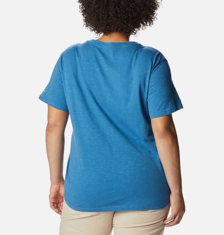 Women's Break it Down T-Shirt - Plus Size, Color: Mineral Blue, Graphic Hummingbird, image 2