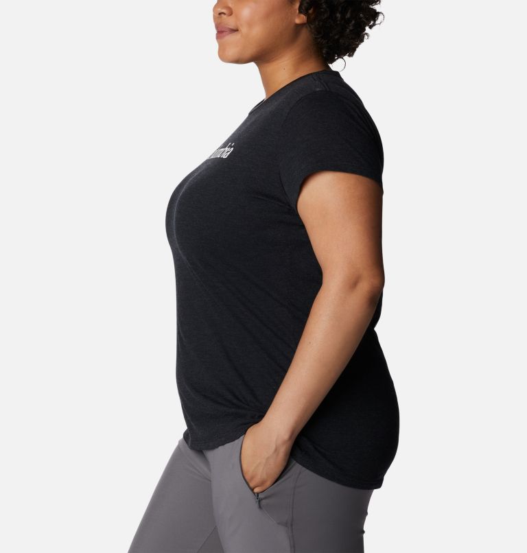Haut imprimé à manches courtes Columbia Trek Femme - Grandes tailles, Color: Black Heather, Gem Columbia, image 3