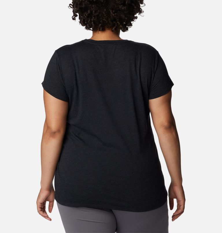 Haut imprimé à manches courtes Columbia Trek Femme - Grandes tailles, Color: Black Heather, Gem Columbia, image 2