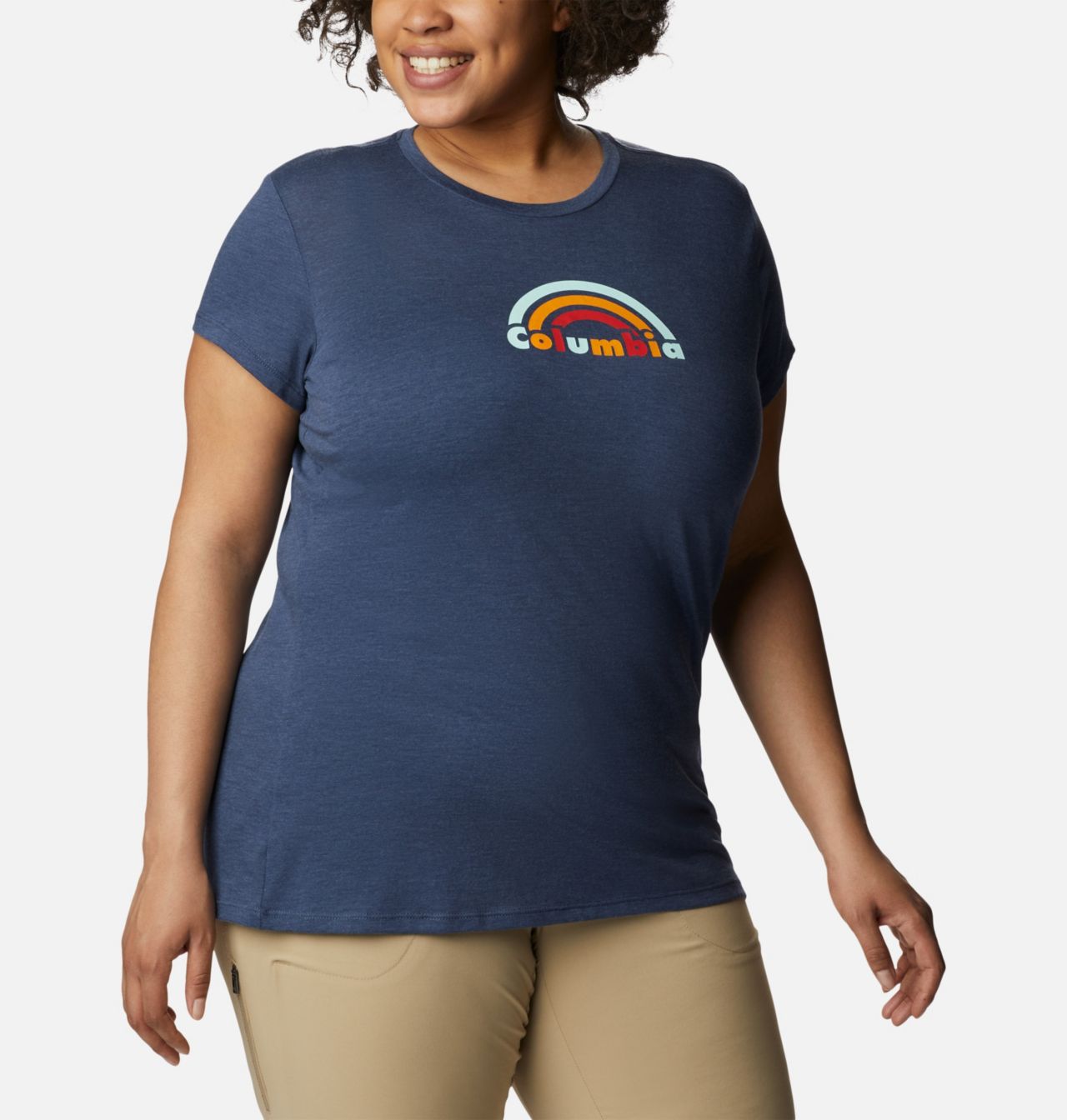 Women's Columbia Trek™ Short Sleeve Graphic Shirt - Plus Size 5