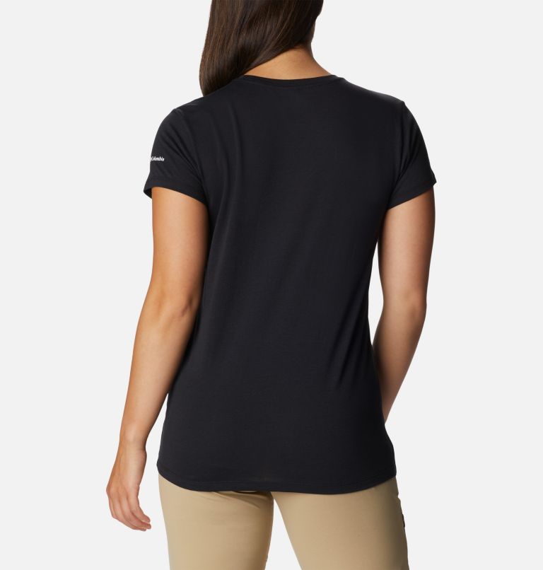 Thumbnail: Women’s Trek Casual Graphic T-Shirt, Color: Black, CSC Branded Graphic, image 2