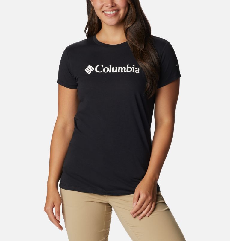 Thumbnail: T-shirt Graphique Casual Trek Femme, Color: Black, CSC Branded Graphic, image 1
