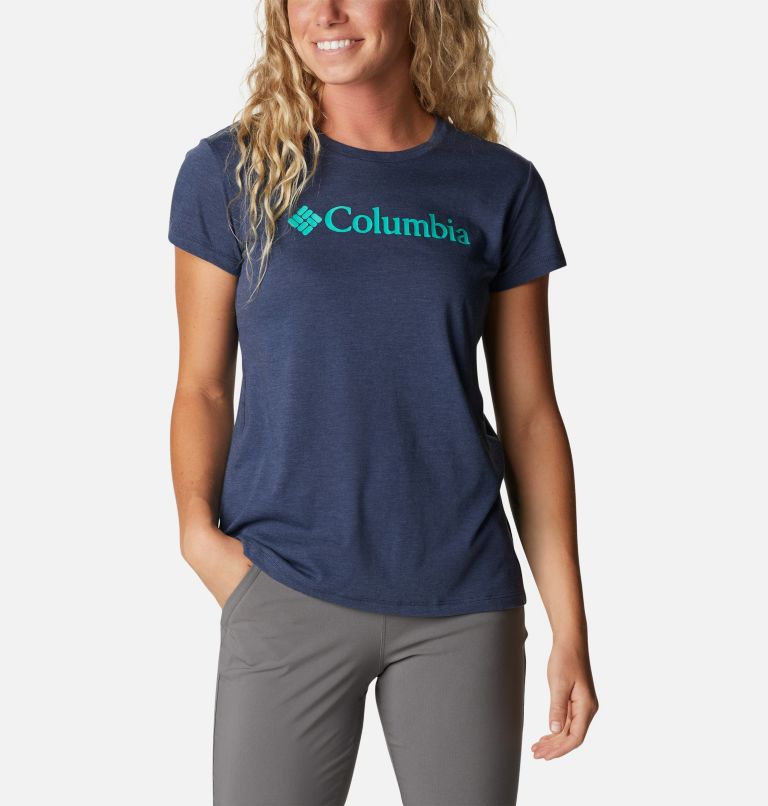 T-shirt Graphique Casual Trek Femme, Color: Nocturnal Heather, Gem Columbia, image 1