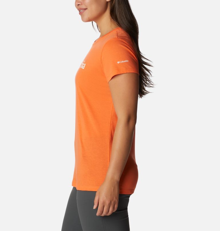 Columbia Trek SS Graphic Tee | 853 | S, Color: Sunset Orange, CSC Branded Graphic, image 3