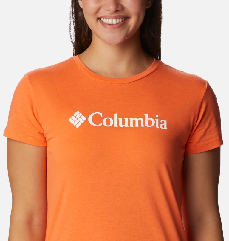 Columbia Trek SS Graphic Tee | 853 | S, Color: Sunset Orange, CSC Branded Graphic, image 4